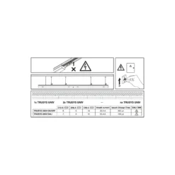 Ledvance LED Skensystem Trusys Universal Vit 73W 12750lm 100D - 840 Kallvit | Ersättare 2x58W
