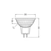 Ledvance LED Spot GU5.3 MR16 3.4W 350lm 36D - 927 Extra Varm Vit | Bästa Färgåtergivning - Dimbar - Ersättare 35W