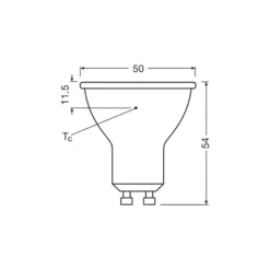 Ledvance LED Spot GU10 PAR16 6.1W 575lm 60D - 840 Kallvit | Ersättare 80W