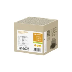 Ledvance LED Spot Mörklight Aluminium Silver 8W 680lm 36D - 930 Varm Vit | Utskärning 68mm - IP44 - Bästa färgåtergivning - Dimbar
