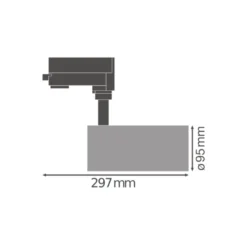 Ledvance LED Spårbelysning D95 Vit 55W 4000lm 24D - 940 Kallvit | Bästa Färgåtergivning