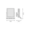 Ledvance LED Strålkastare High Mast Aluminium Svart 470W 70000lm 60D - 757 Kallvit | IP66 - Symmetrisk - Exkl. Drivdon