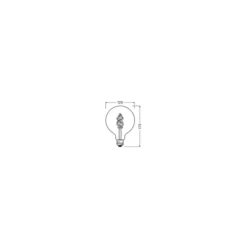 Ledvance Smart+ Wifi E27 Globe Classic Filament 4.5W 300lm - 827 Extra Varm Vit | RGBW - Ersättare 30W