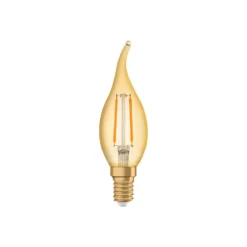 Ledvance Vintage 1906 LED E14 Kronljus Guld 1.5W 120lm - 824 Extra Varm Vit | Ersättare 15W