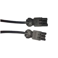 Noxion GST - Kompatibel Förlängningskabel Svart - Manlig + Kvinnlig - 1,5m - 3 pole 1,5mm2