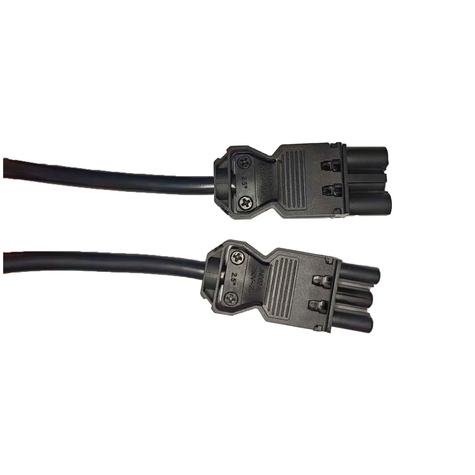 Noxion GST - Kompatibel Förlängningskabel Svart - Manlig + Kvinnlig - 3m - 3 pole 1,5mm2