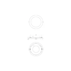 Noxion LEDDownlight SlimV2.0TRIAC Dimbar 20W 2000lm 830 Varm Vit | 225mm - Utskärning 200mm - IP44
