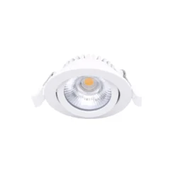 Noxion LED Lutningsbar Slim Spot Vit Runda 6W 350lm 60D - 920-930 Dim To Warm | 85mm - IP54 - Dimbar - Bästa Färgåtergivning