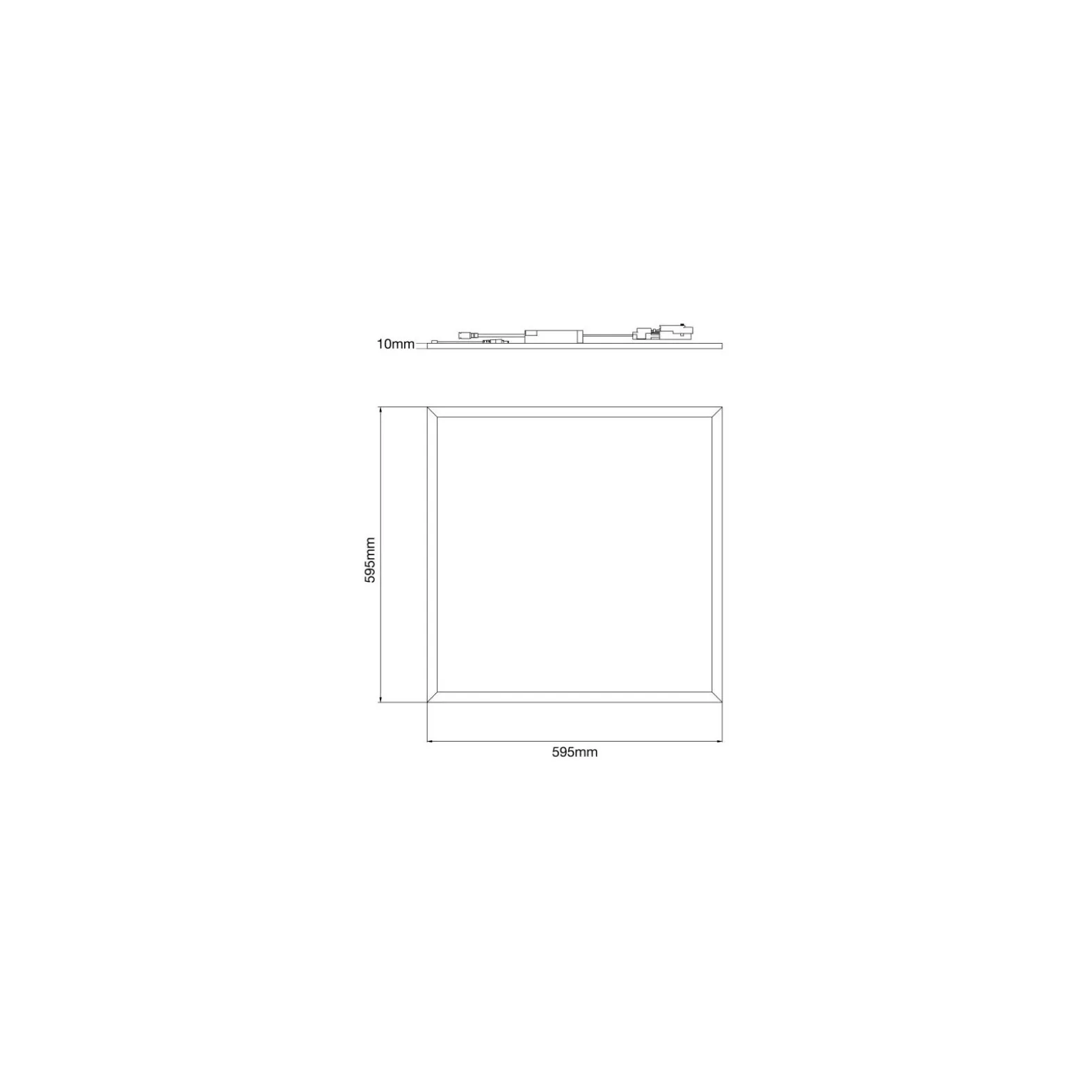 Noxion LED Panel Delta Pro V5 28W 3920lm - 840 Kallvit | 60x60cm - UGR <19 - Sidelit - Philips Drivdon