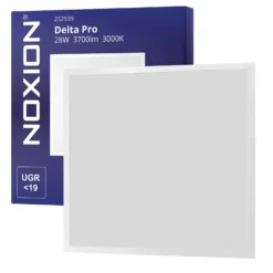 Noxion LED Panel Delta Pro V5 28W 3700lm - 830 Varm Vit | 60x60cm - UGR <19 - Sidelit - Dali Dimbar