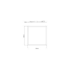 Noxion LED Panel Delta Pro V5 28W 3920lm - 840 Kallvit | 60x60cm - UGR <19 - Sidelit - Dali Dimbar