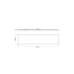 Noxion LED Panel Delta Pro V5 28W 3920lm - 840 Koel Wit | 120x30cm - UGR <19 - Sidelit - Dali Dimbar