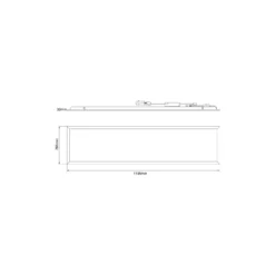 Noxion LED Panel Delta Value V5 28W 3920lm - 830-840 CCT | 120x30cm - UGR<22 - Backlit
