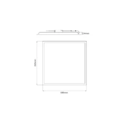 Noxion LED Panel Ecowhite V4.0 28W 3200lm - 830 Varm Vit | 60x60cm - UGR <19 - Philips driver