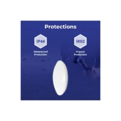 Noxion LED Plafond Corido V2 Vit 12/16/20W 2000lm 830-840-865 CCT | IP44 - Rörelse- och Ljussensor - Nöd 3H