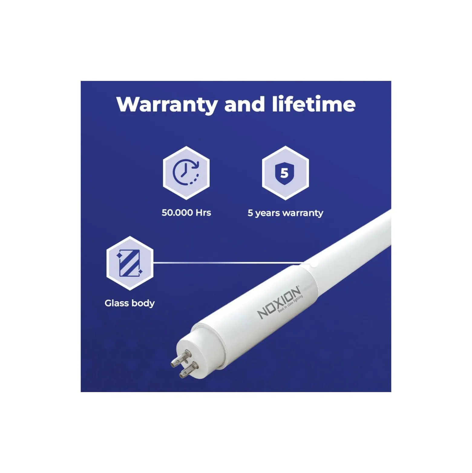 Noxion LED Rör T5 Avant Extreme (Mains AC) High Output 26W 3900lm - 840 Kallvit | 115cm - Ersättare 54W