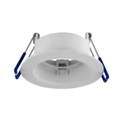 Noxion LED Spot Ares Djup Vit 6W 540lm 927-940 3CCT - med Inre Ring Silver | Utskärning 68mm