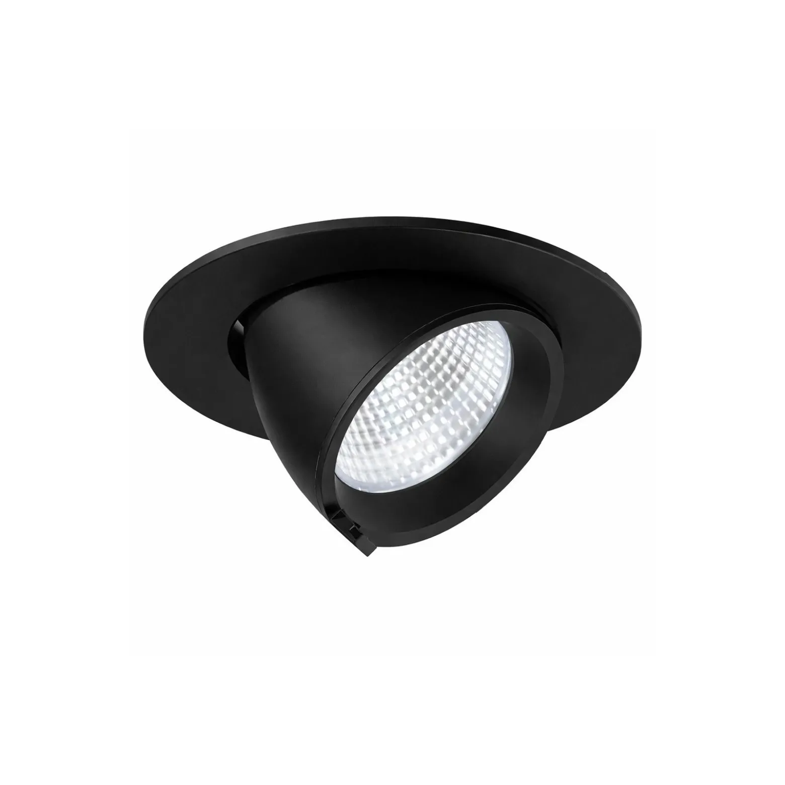Noxion LED Spot Forza V2 Aluminium Svart 28/32/36/40W - 3300/3700/4100/4500lm 36D - 930-940-957 CCT | 160mm - Utskärning 145mm - Bästa Färgåtergivning