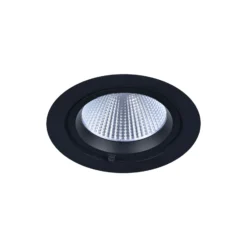 Noxion LED Spot Forza V2 Aluminium Svart 28W 3300lm 36D - 930-940-957 CCT | 160mm - Utskärning 145mm - Bästa Färgåtergivning