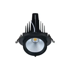Noxion LED Spot Forza V2 Aluminium Svart 32W 3700lm 36D - 930-940-957 CCT | 160mm - Utskärning 145mm - Bästa Färgåtergivning