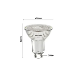 Noxion LED Spot GU10 PAR16 4W 345lm 36D - 827 Extra Varm Vit | Dimbar - Ersättare 50W