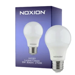 Noxion Lucent Classic LED E27 Päron Matt 8W 806lm - 827 Extra Varm Vit | Ersättare 60W