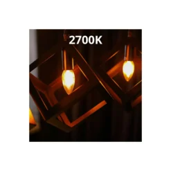 Noxion Lucent LED E14 Bøyd spiss Kronljus Filament Klar 2.5W 250lm - 827 Extra Varm Vit | Ersättare 25W
