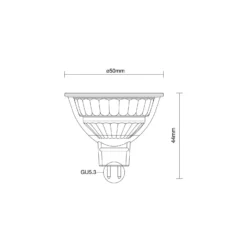 Noxion PerfectColor LED Spot GU5.3 MR16 7.5W 621lm 36D - 927 Extra Varm Vit | Bästa Färgåtergivning - Dimbar - Ersättare 50W