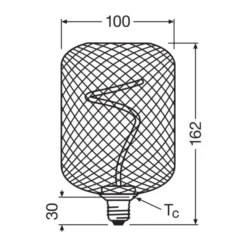 Osram Decor Spiral E27 Special Filament Guld 3.5W 170lm - 818 Extra Varm Vit | Dimbar - Ersättare 15W