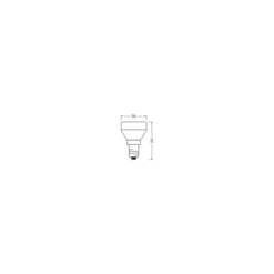 Osram LED Platt Lamp E14 Special Matt 3.5W 270lm - 840 Kallvit | 3-Stegs Dimbar - Ersättare 25W