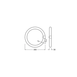 Osram LED Rör T9 Cirkulär (EM/Mains) 18.3W 2000lm - 830 Varm Vit | Ersättare 32W