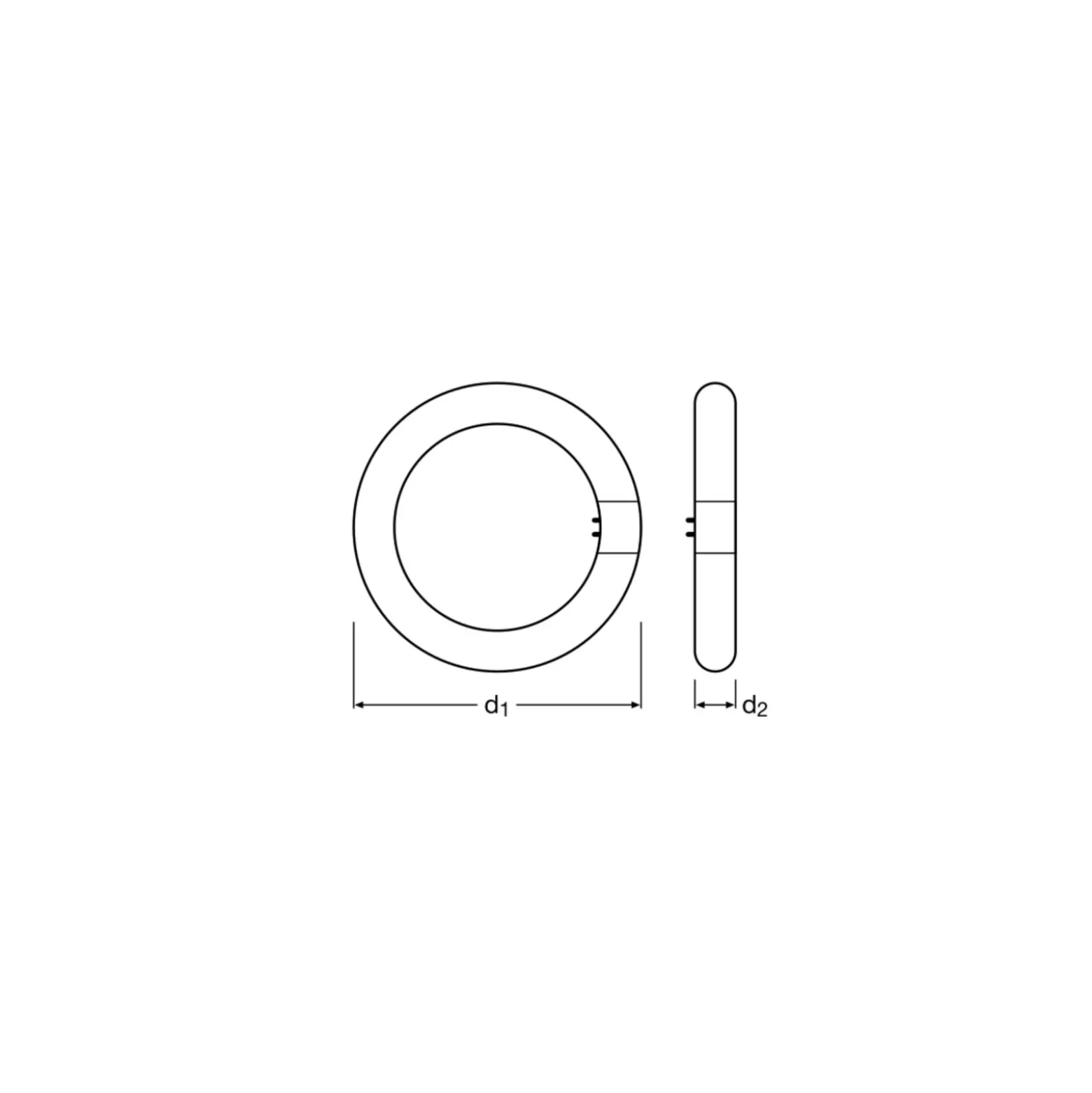 Osram LED Rör T9 Cirkulär (EM/Mains) 11W 1320lm - 865 Dagsljus | Ersättare 22W