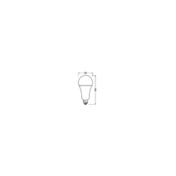 Osram LED Star Classic E27 Päron Matt 24.9W 3452lm - 827 Extra Varm Vit | Ersättare 200W