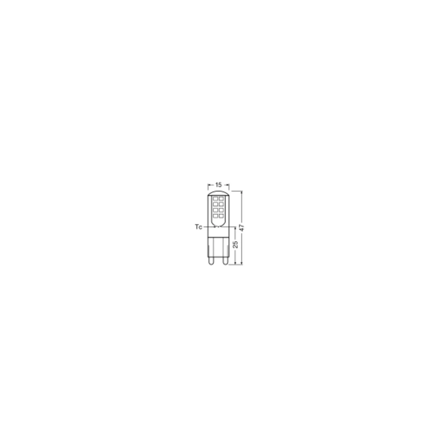 Osram Parathom LED Pin G9 2.6W 320lm - 827 Extra Varm Vit | Ersättare 30W