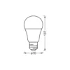 Osram Smart+ Matter ClassicLED E27 Päron Matt 14W 1521lm - 827-865 Justerbar Vit | Dimbar - Ersättare 100W