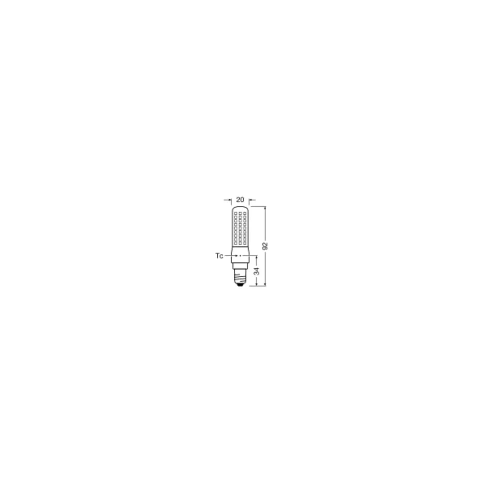Osram Special T Slim LED E14 Klar 6.5W 806lm - 827 Extra Varm Vit | Dimbar - Ersättare 60W
