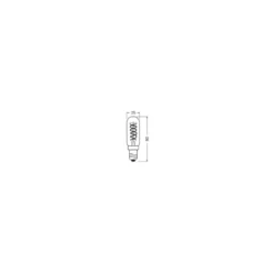 Osram Vintage 1906 LED Special Shapes E14 Tubular Ambar 4.8W 420lm - 822 Extra Varm Vit | Dimbar - Ersättare 40W