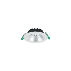 Sylvania LED Downlight Insaver Slim Aluminium Vit 1150lm 70D - 830 Varm Vit | Utskärning 150mm - IP44 - UGR <19