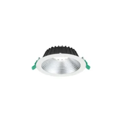 Sylvania LED Downlight Insaver Slim 175 Aluminium Vit 13W 1650lm 70D - 830 Varm Vit | Utskärning 175mm - IP44 - Dimbar