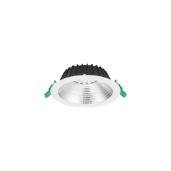 Sylvania LED Downlight Insaver Slim Aluminium Vit 13W 1650lm 70D - 830 Varm Vit | Utskärning 175mm - IP44 - UGR <19