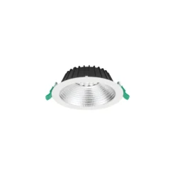 Sylvania LED Downlight Insaver Slim Aluminium Vit 13W 1700lm 70D - 840 Kallvit | Utskärning 175mm - IP44 - UGR <19