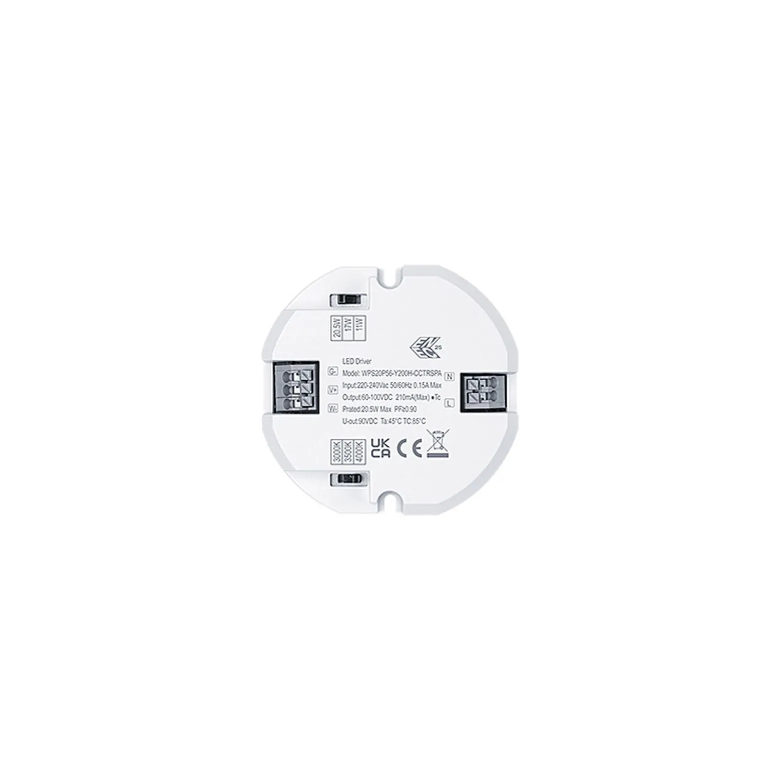THORNeco LED Plafond LARA VARIOFLEX Vit 11.5W 1200lm - 830-840 CCT | 250mm - IP65 - Rörelsesensor, Ljussensor