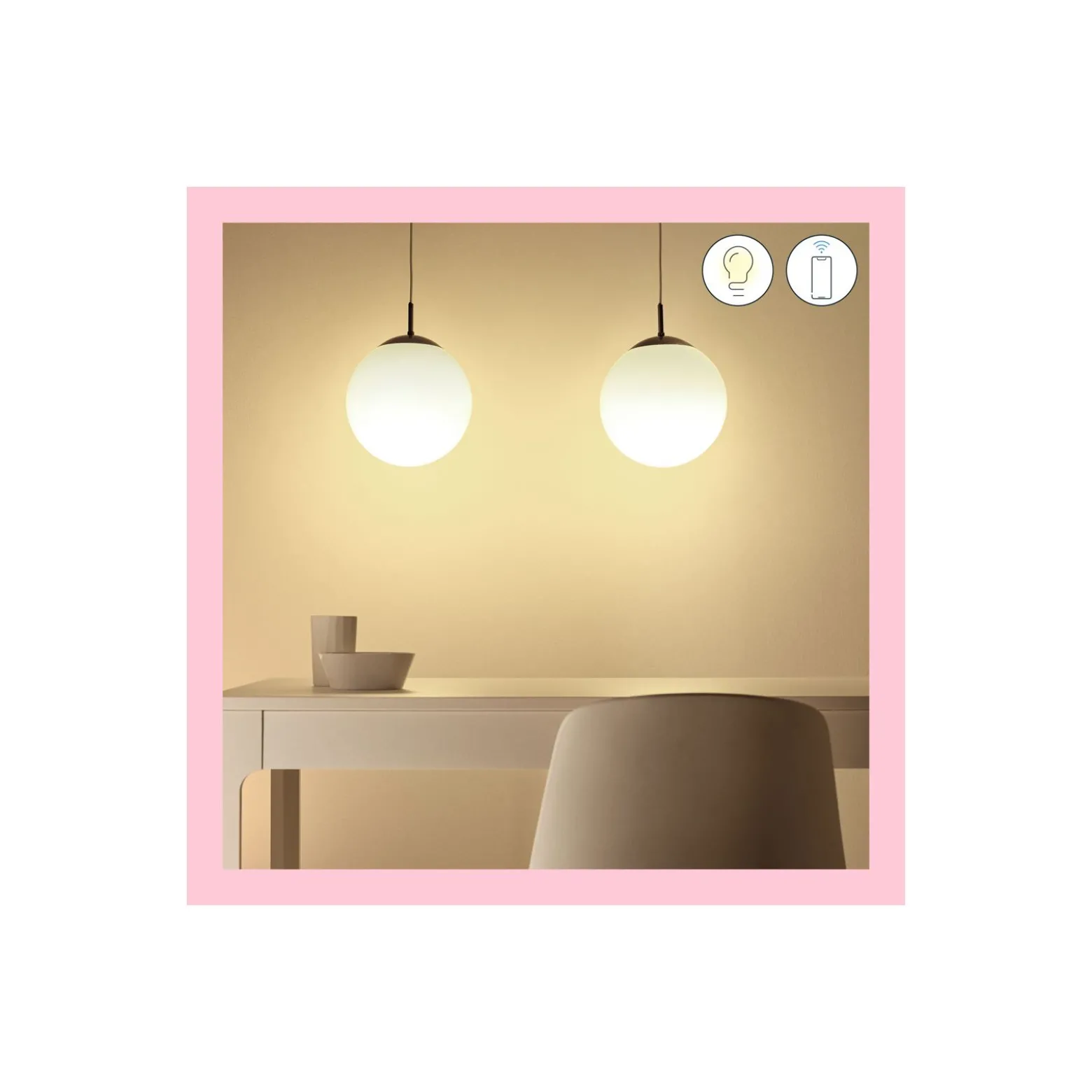 WiZ Smart LED E27 Globe Filament Matt 5W 470lm | Bästa Färgåtergivning - Dimbar - Ersättare 40W
