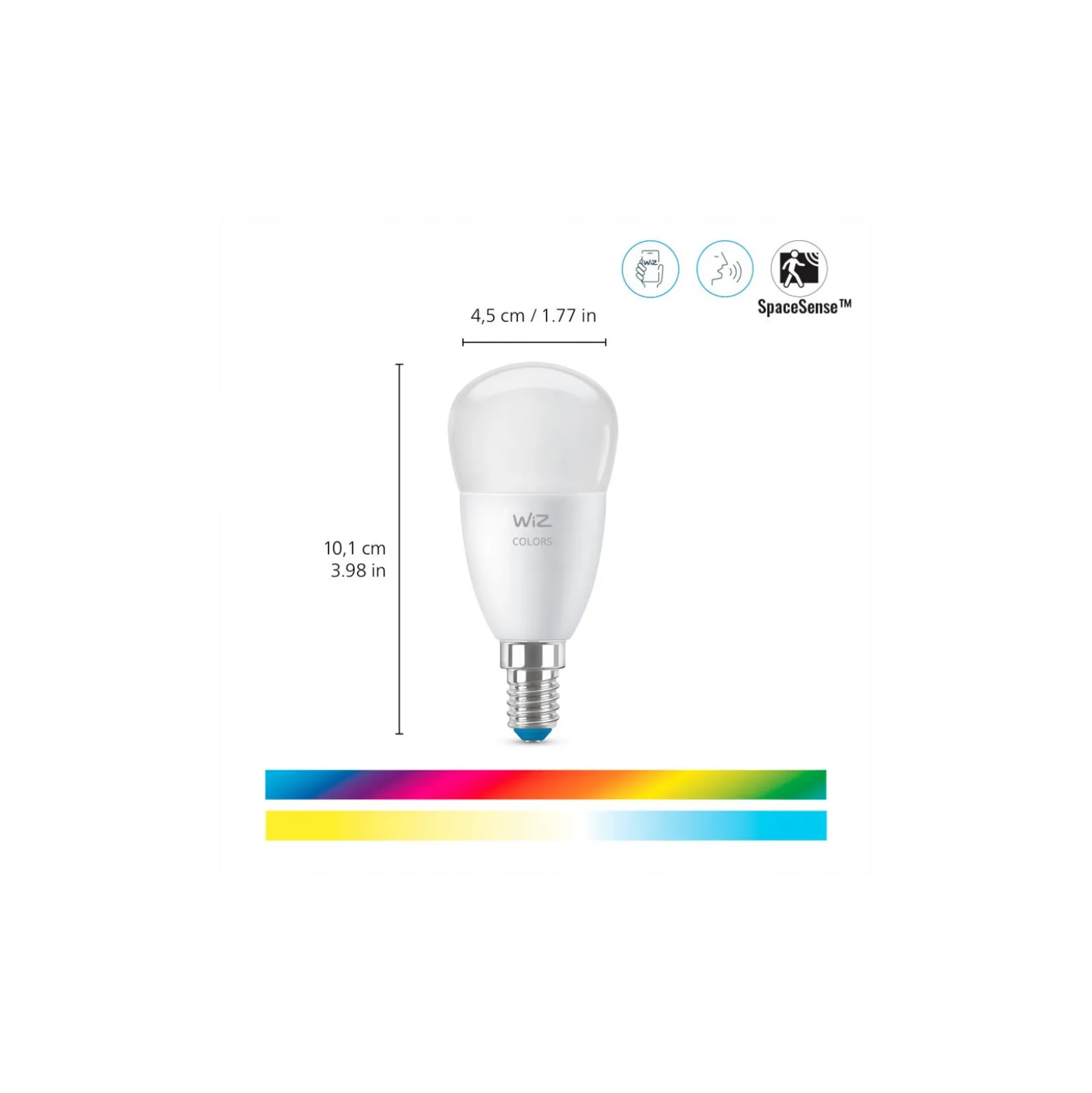 WiZ Smart LED E27 Globe Filament Matt 5W 470lm | Bästa Färgåtergivning - Dimbar - Ersättare 40W